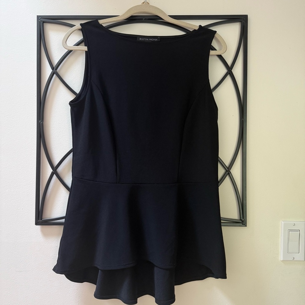 Boston Proper Classic Black Top